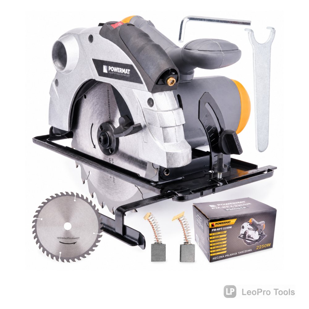Дискова пилка Powermat PM-RPT-2250M, 185 мм, із лазерним покажчиком, фото 1