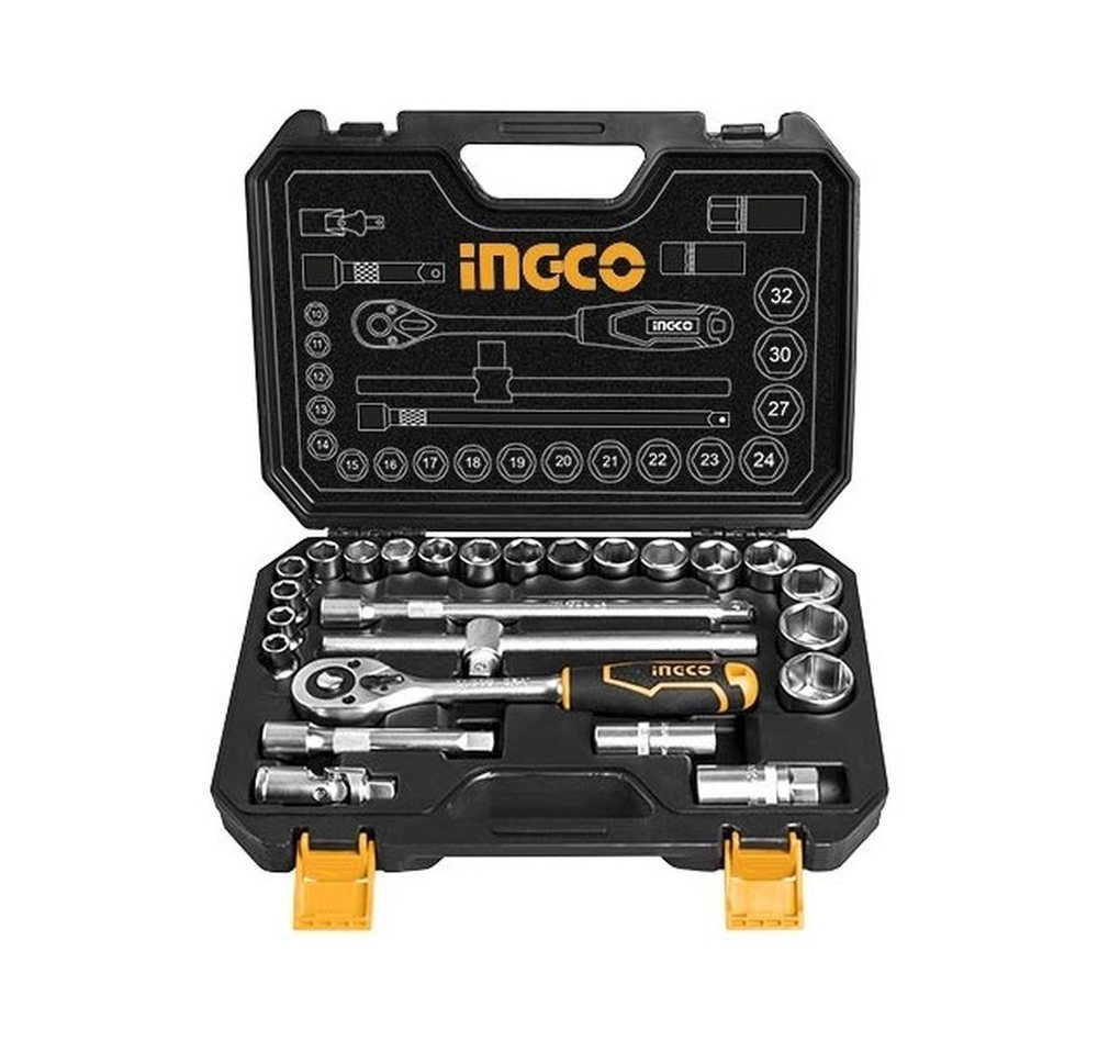 Набір торцевих головок INGCO HKTS12251, 1/2″, 25 предметів, фото 1