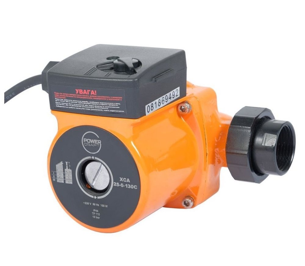 Циркуляційний насос Powercraft DCA 25-6-130, до 6 м, 130 мм, із гайками, фото 1