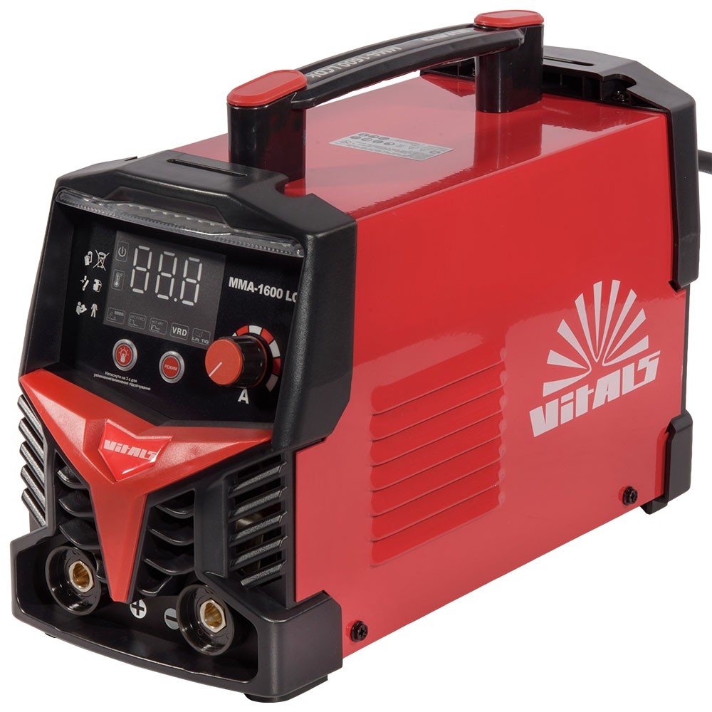Зварювальний інвертор Vitals MMA-1600 LCDk, 160 А, MMA/TIG Lift, у кейсі, фото 1