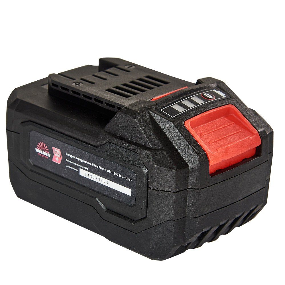 Акумулятор Vitals Master ASL 1840 SmartLine+ 184456, Li-ion, 18 В, 4 А·год, фото 1