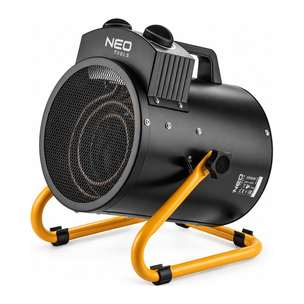 Електрична теплова гармата NEO Tools 90-068, 3 кВт, 354 м³/год, IPX4, фото 1