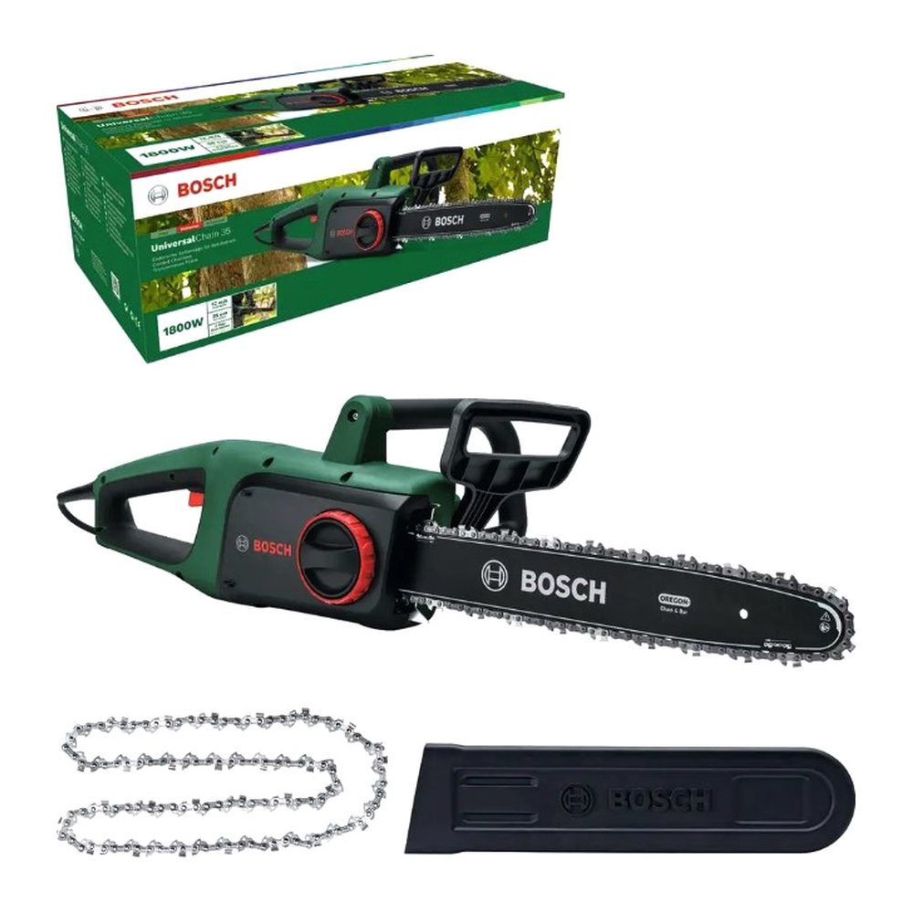 Електрична ланцюгова пила Bosch UniversalChain 35, 1800 Вт, шина 35 см, SDS, фото 1