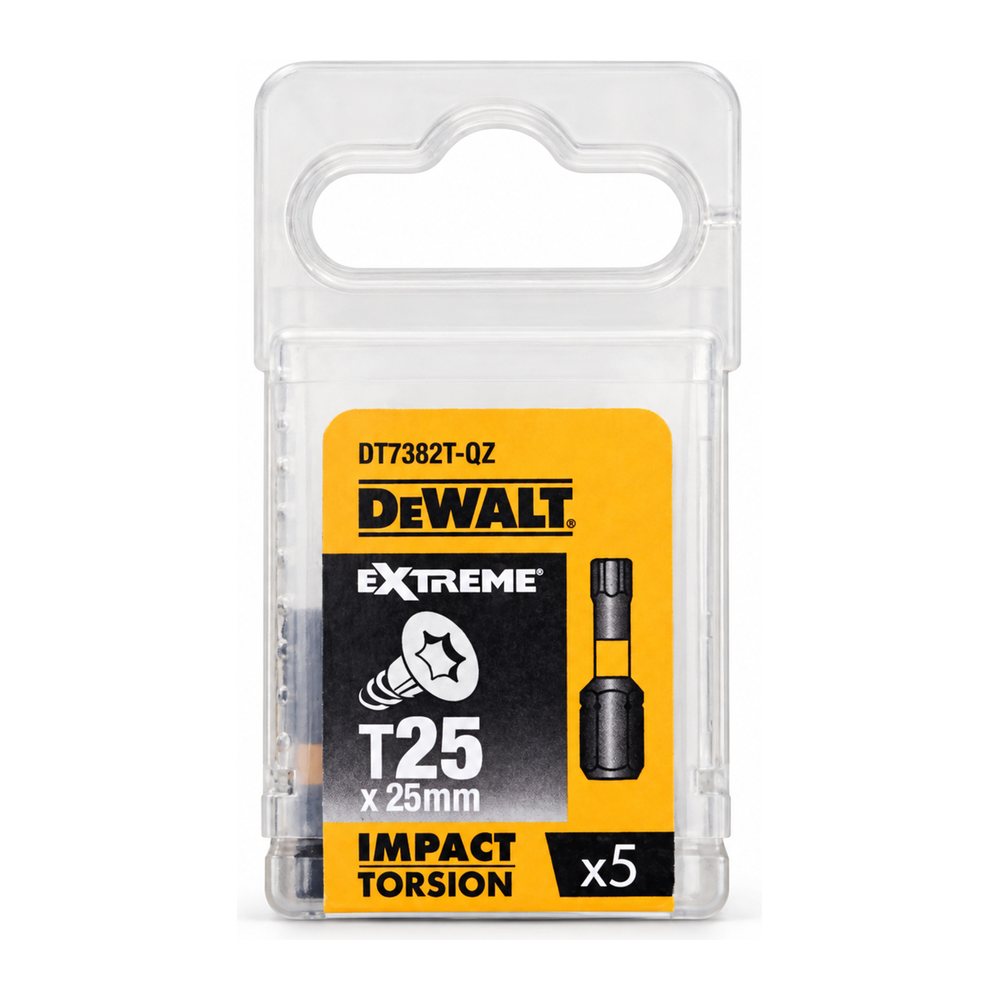 Біти DeWalt FlexTorq DT7382T, Torx T25, 25 мм, 5 шт., фото 1